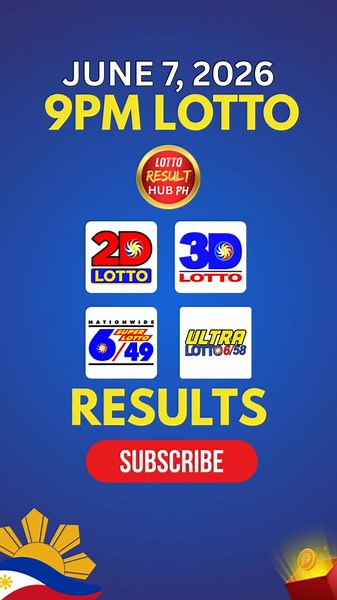 Recap: 9PM Lotto Result Today June 7, 2026 PCSO | 6/58 | 6/49