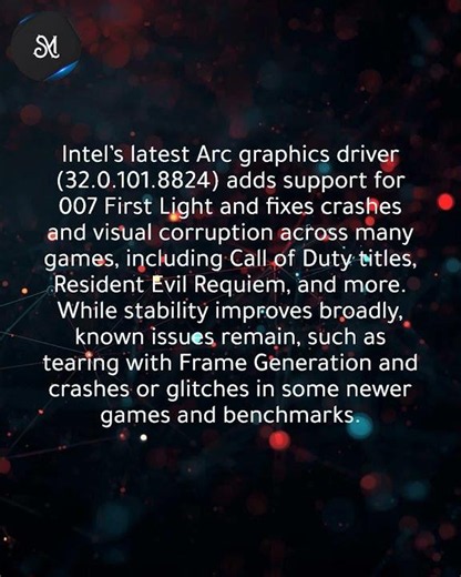 Intel driver update fixes crashes/corruption, adds 007 First Light support