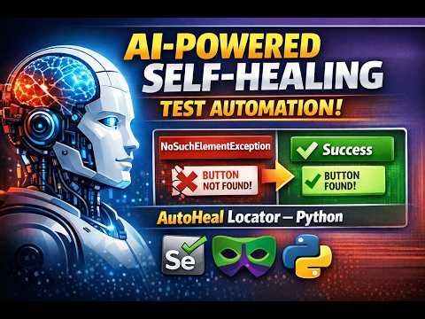 AI-Powered Self-Healing Selenium Tests in Python | AutoHeal + Pytest Demo #python #selenium #qa#sdet