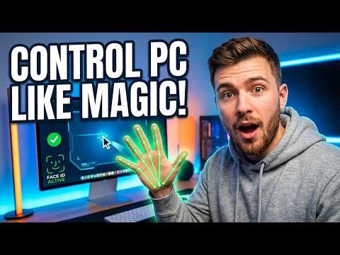 Control Your PC with Just Fingers AI Hand Tracking + Face ID Python + OpenCV