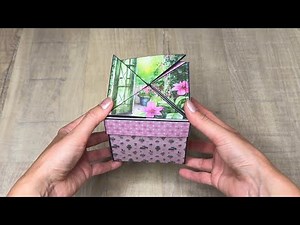 Explosion Box HOME with Mini Pop Up Cards - Box Tutorial