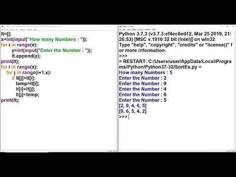 Sorting List in Python without sort() function