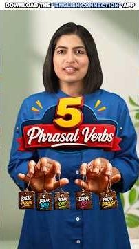 Master These 5 BREAK Phrasal Verbs & Speak More Naturally 🔥 | Kanchan English Connection #shorts