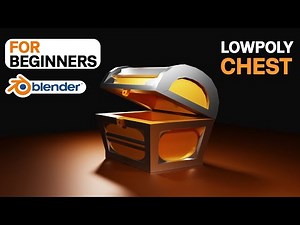 Low-poly Chest | Blender 3.0 | For beginners