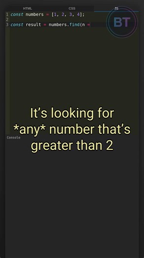 Why .find() Beats Manual Loops 🤯 #javascript