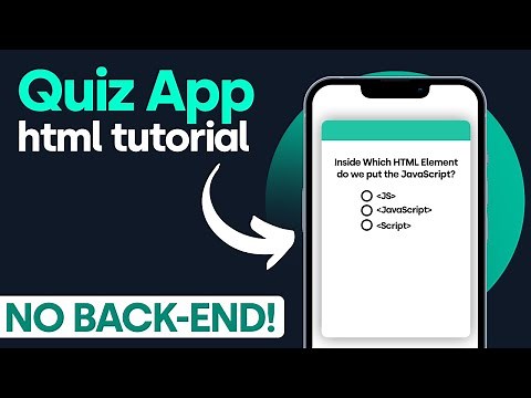 Create a Quiz App using HTML CSS & JavaScript | Quiz Web App using JavaScript