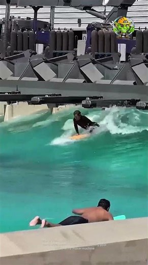 Process of Creating Water Waves in a Swimming Pool Using a Wave Maker Machine