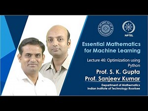 Lecture 46: Optimization using Python