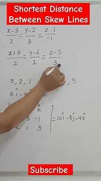 Shortest Distance between Skew lines trick | 3D class 12 | IIT JEE #shorts #jeemaths #mathstricks