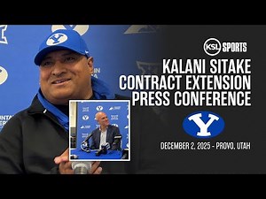 Kalani Sitake BYU Football Contract Extension Press Conference