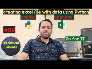 Create Excel File with Data Using Python (Part-8) | Step-by-Step Guide with Pandas & OpenPyXL