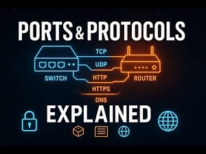 Ports & Protocols Explained 🔌 | TCP vs UDP, HTTP, HTTPS & DNS for Beginners