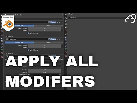 Blender How to Apply all Modifiers