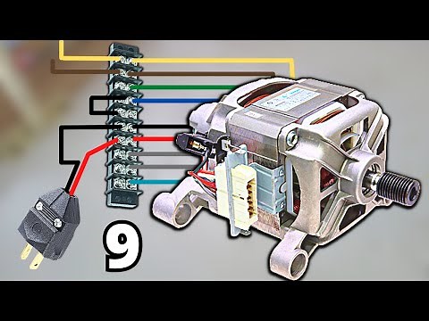 How To Make Washing Machine Motor 9 Connections