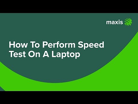 How To Perform Speed Test (Laptop)