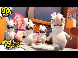 Chaos among the Rabbids! 💥😱 | RABBIDS INVASION 🐰 | 90mn Compilation | Cartoon for kids