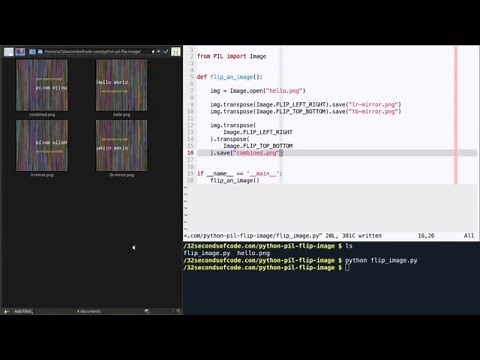 How to flip / mirror an image in Python using PIL?