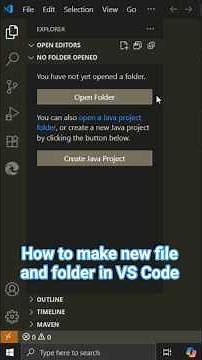 How to make new file and folder in VS Code | Coding Corner