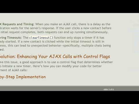 Dealing with setTimeout in AJAX Calls: A Guide to Efficient Chat Loading