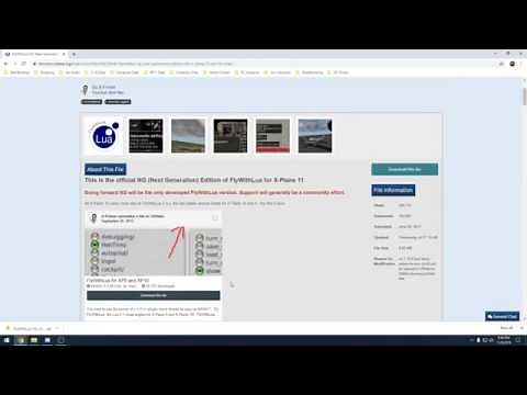 XPlane 11 How to Install: FlyWithLua NG