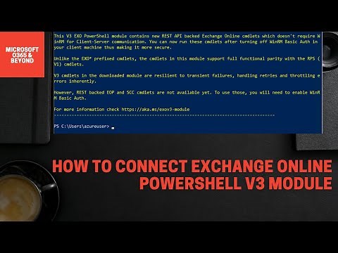 How to Connect Exchange Online PowerShell V3 Module Step by Step || 2023