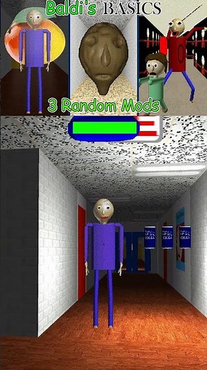 Baldi's Basics – 3 Random Mods // MORE THAN ZERO, Deam, Mangoes #shortvideo #shorts #short
