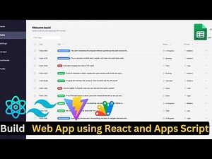 Build Web App using Google Sheet, React and Google Apps Script