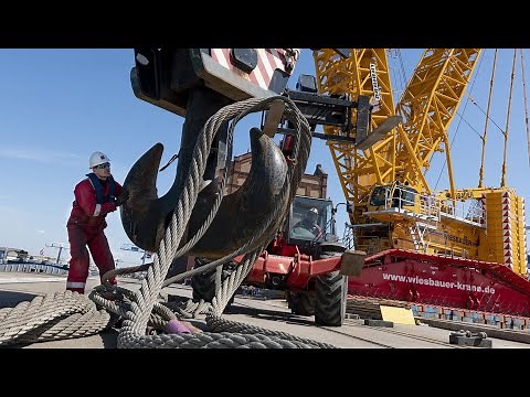 Incredible Biggest Crane Assemble You Must See, Heavy-duty Equipment For Bridge Construction