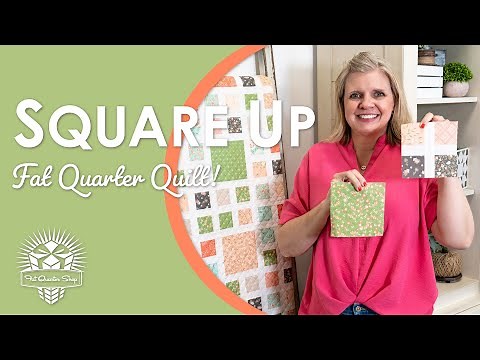 An Intricate but Easy Quilt! Just 12 Fat Quarters 😁 Square Up Free Quilt Pattern ✨ Fat Quarter Shop