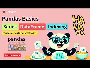 Pandas for Data Analysis | Learn Series, DataFrame & Indexing in Python (Pandas Basics Explained)