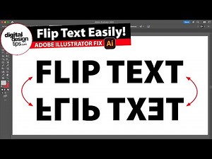 How to Flip Text in Illustrator (Mirror & Rotate Explained)