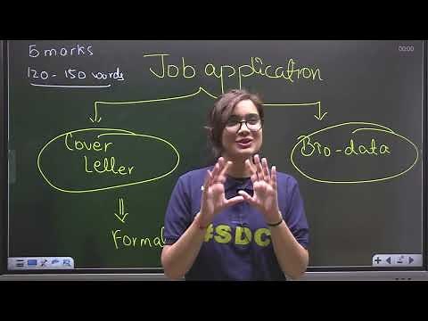 Job Application | Writing Skills | Class 12th TERM 2 | With body and bio data #cbse #english
