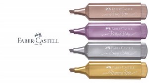 Time to shine with an extra dose of glitter! Add glistening metallic accents to paper with four new stylish colors: Glamorous Gold, Shiny Silver, Pearl Rose, and Brilliant Ruby. #FaberCastell #CreativityforLife #MakeItGlam | Faber-Castell