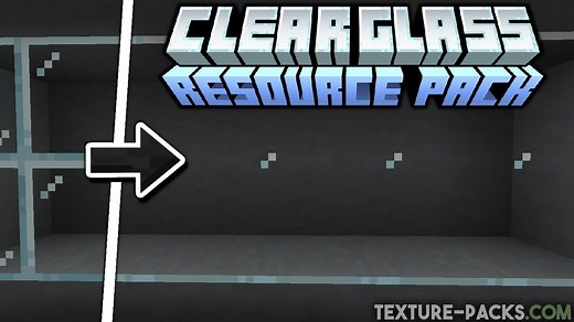 Clear Glass Texture Pack 26.1 / 1.21.11 | Download
