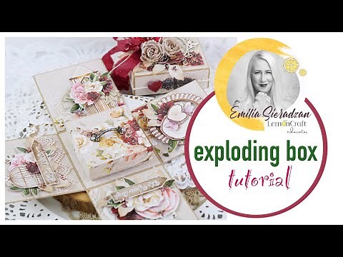 Birthday Exploding Box Tutorial - How to decorate explosion box