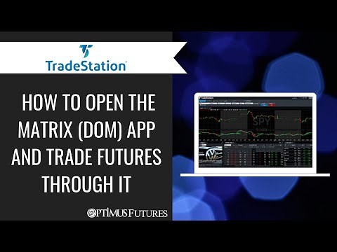 TradeStation - How to open the Matrix (DOM) App and Trade Futures Through it