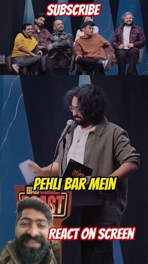 Bro code stand up | React on screen | #funny #r2hzaynsaifi