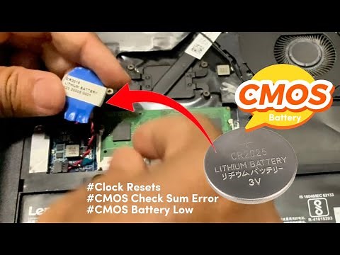 How to Replace CMOS Lithium Coin Battery on a Laptop | CR2032 CR2025 CR2016 Coin Battery Hack