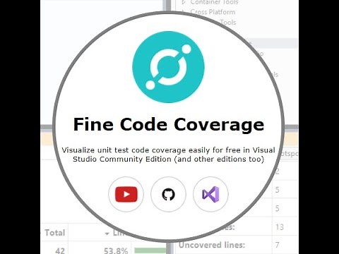 Improve .net unit test code coverage easy for free using Fine Code Coverage visual studio extension
