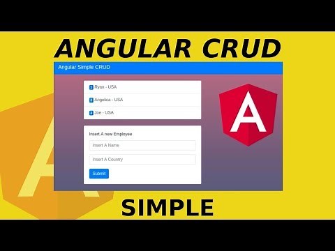 Angular CRUD Simple | Your First CRUD Application in Angular