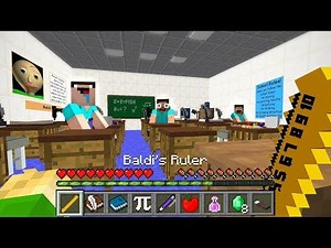 HOW TO PLAY as BALDI BASICS in MINECRAFT!