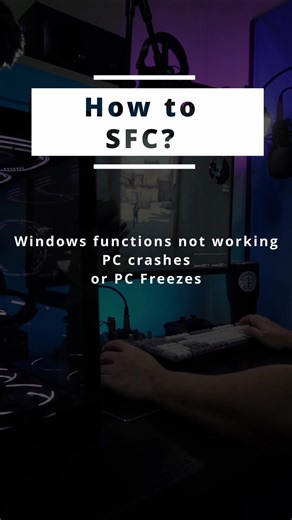 How to windows system file checker? #sfc #windows #scannow #error #bug #troubleshoot #pcfix #pc #fix #corruptedfile #quickfix