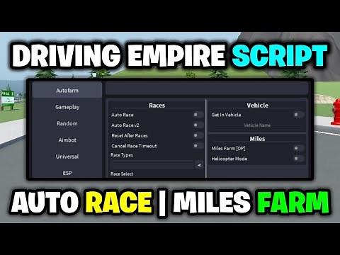[OP💸] Driving Empire Script - *Auto Race & Miles Farm* ROBLOX