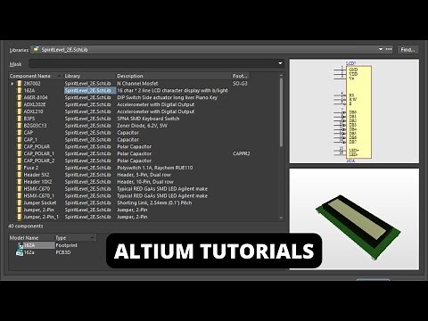 Altium Tutorials: How to Create a Schematic Library in Altium Designer