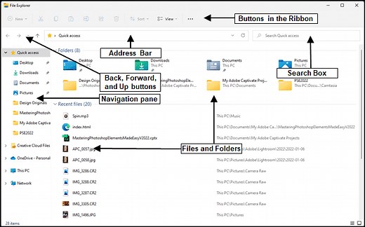 File Explorer in Windows 11 - Instructions and Video Lesson