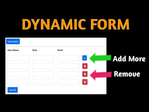 Dynamically Add/Remove Form Inputs & Insert Data Into Database Using Bootstrap 5, jQuery Ajax & PHP