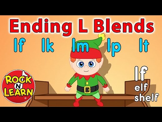 Ending Consonant Blends with L | Learn to Read: lf, lk, lm, lp, lt | Rock N Learn - Videos For Kids