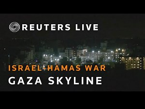 LIVE: View of Gaza skyline