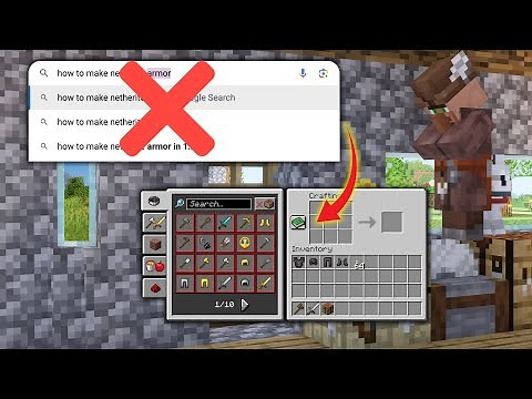 Stop Googling Crafting Recipes in Minecraft!