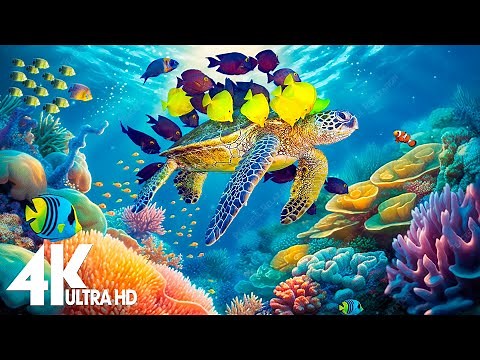 The Ocean 4K - Sea Animals for Relaxation, Beautiful Coral Reef Fish in Aquarium - 4K Video Ultra HD